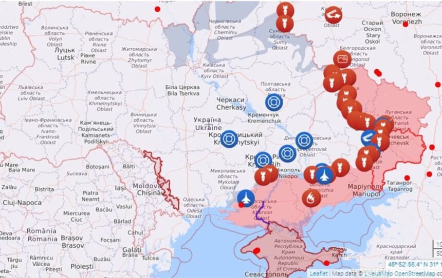 мапа бойових дій